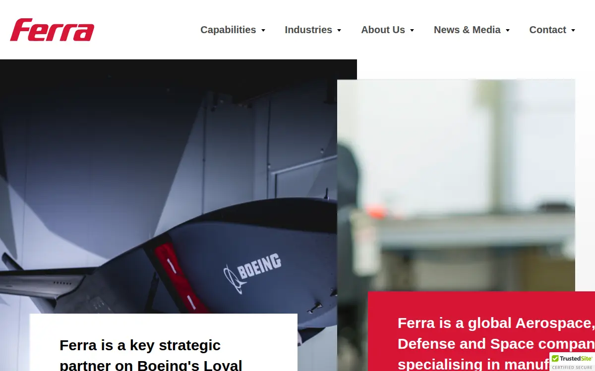 Homepage of Ferra Aerospace, INC