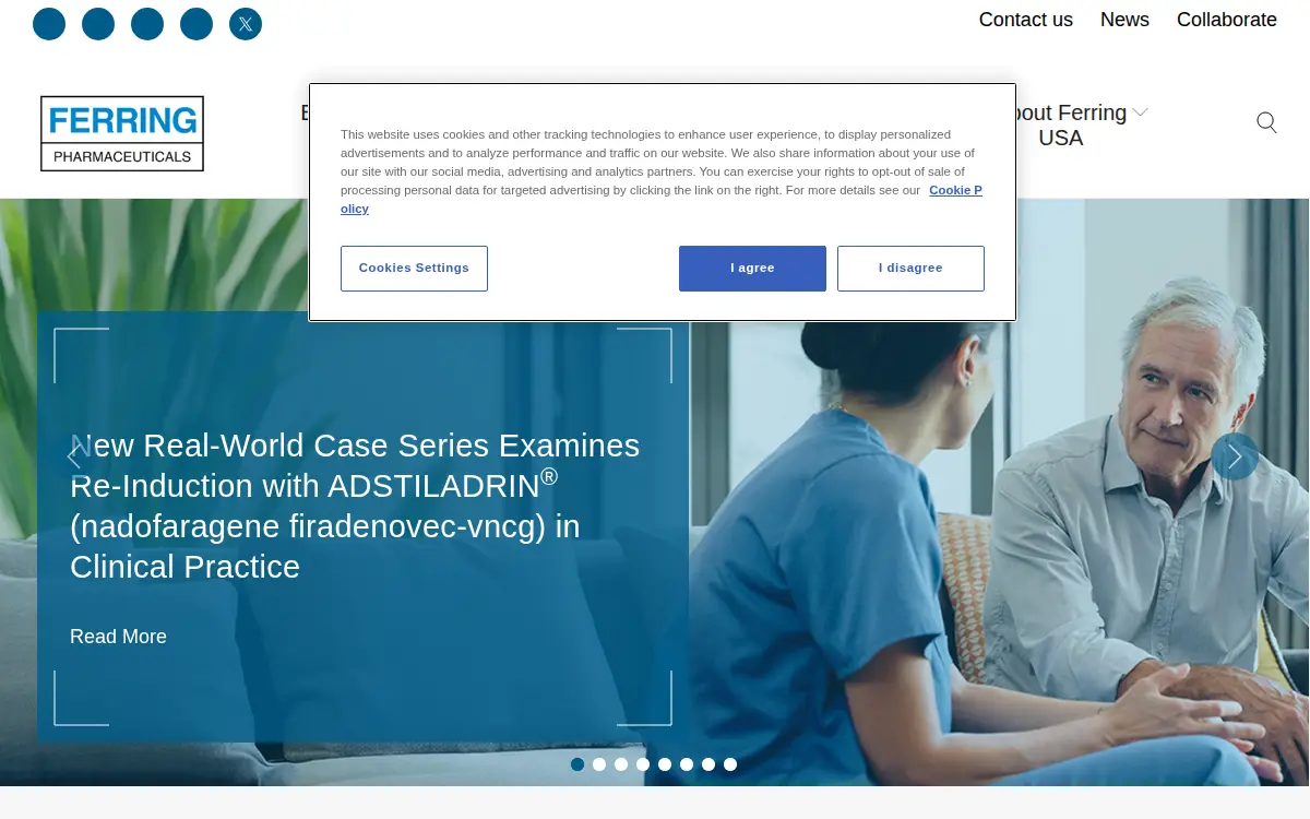 Homepage of Ferring Pharmaceuticals INC
