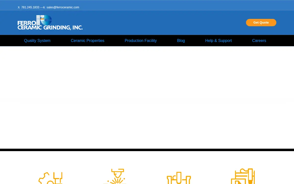 Homepage of Ferro Ceramic Grinding INC