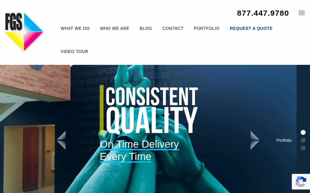 Homepage of Florida Graphic Services, INC.
