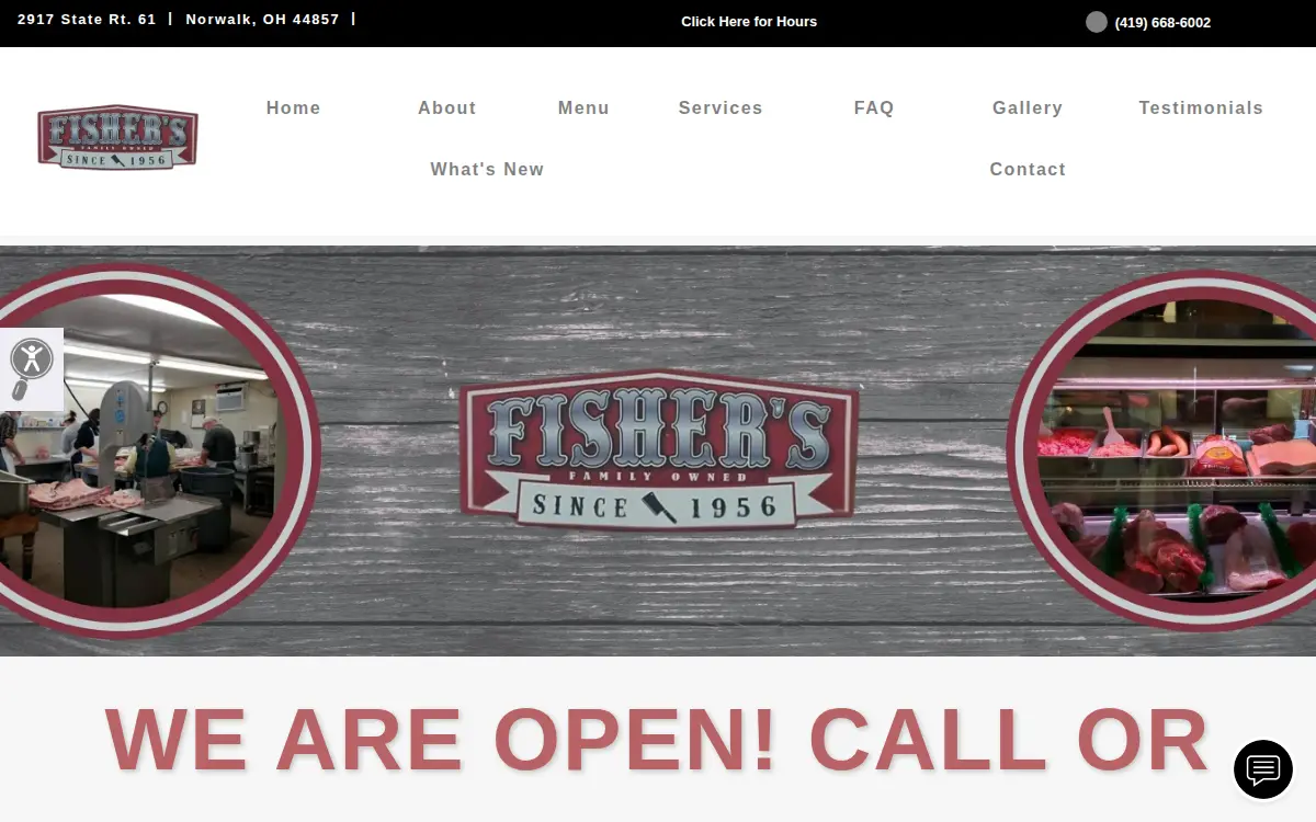 Homepage of Fisher's Country Market