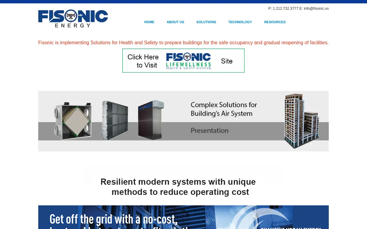 Homepage of Hfc Hudson Fisonic CORP