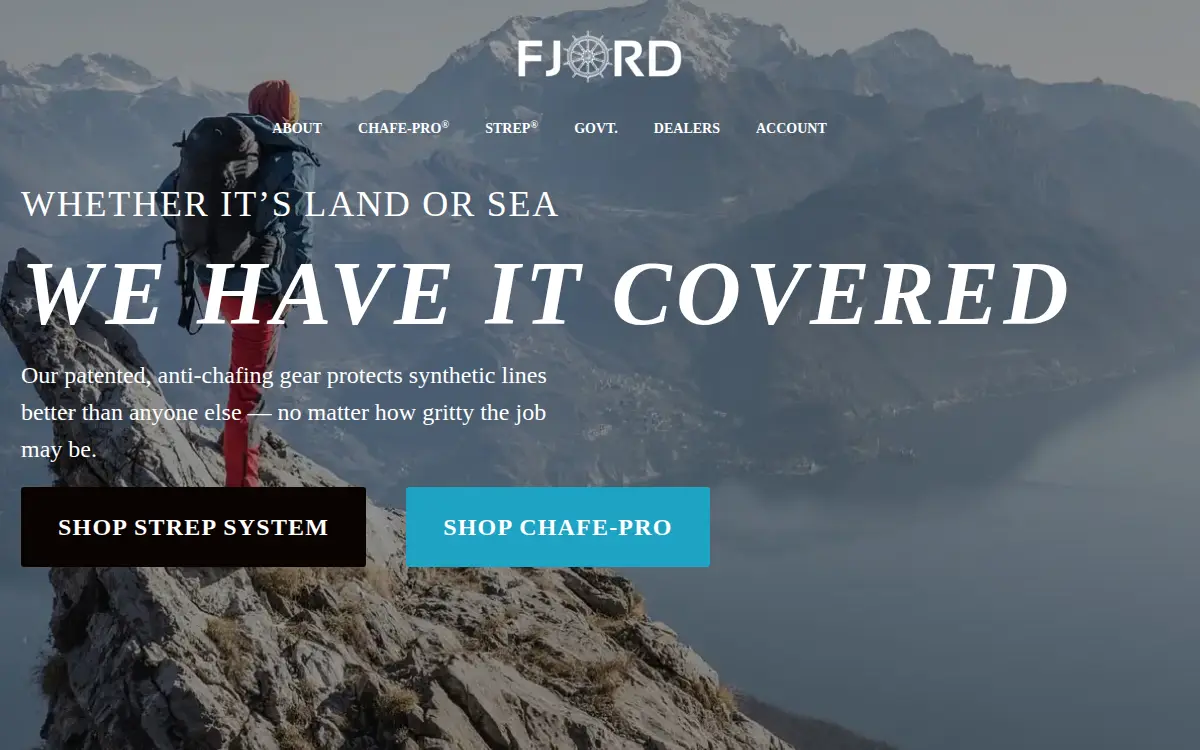Homepage of Fjord Incorporated