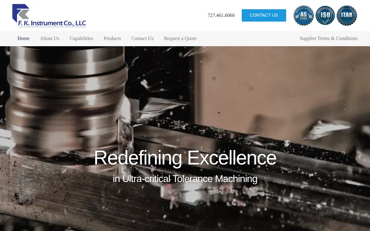 Homepage of Fk Instrument CO LLC