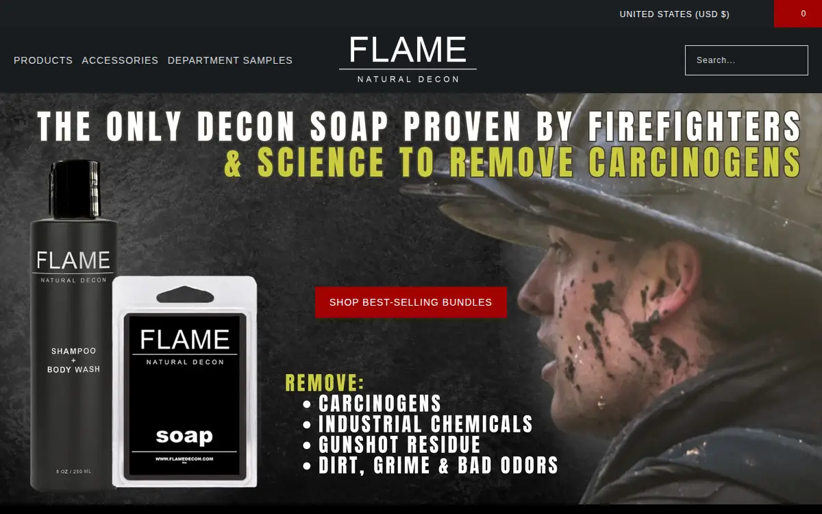 Homepage of Flame Industries LLC