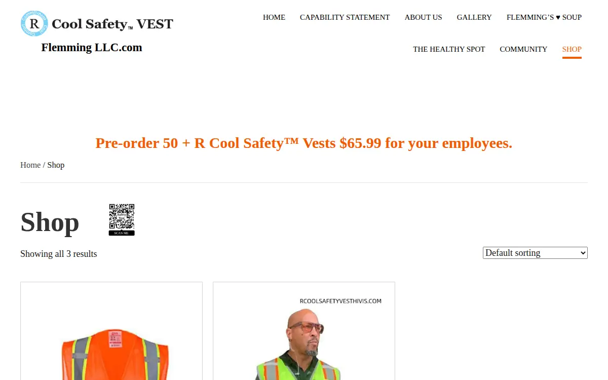 Homepage of Flemming LLC