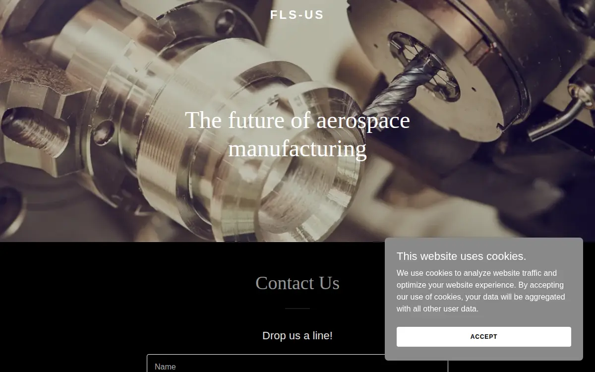 Homepage of Front Line Solutions, LLC