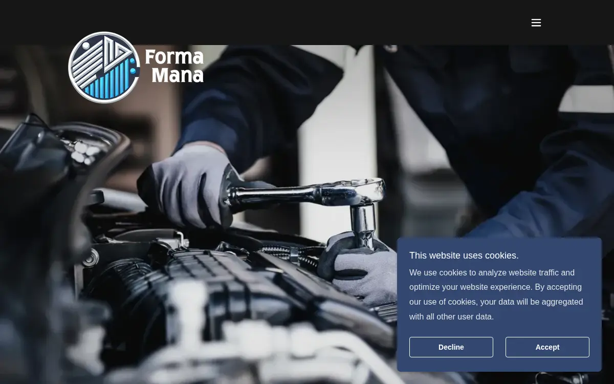 Homepage of Forma Mana LLC