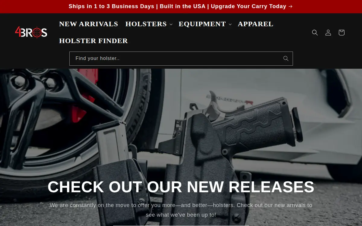 Homepage of 4bros LLC