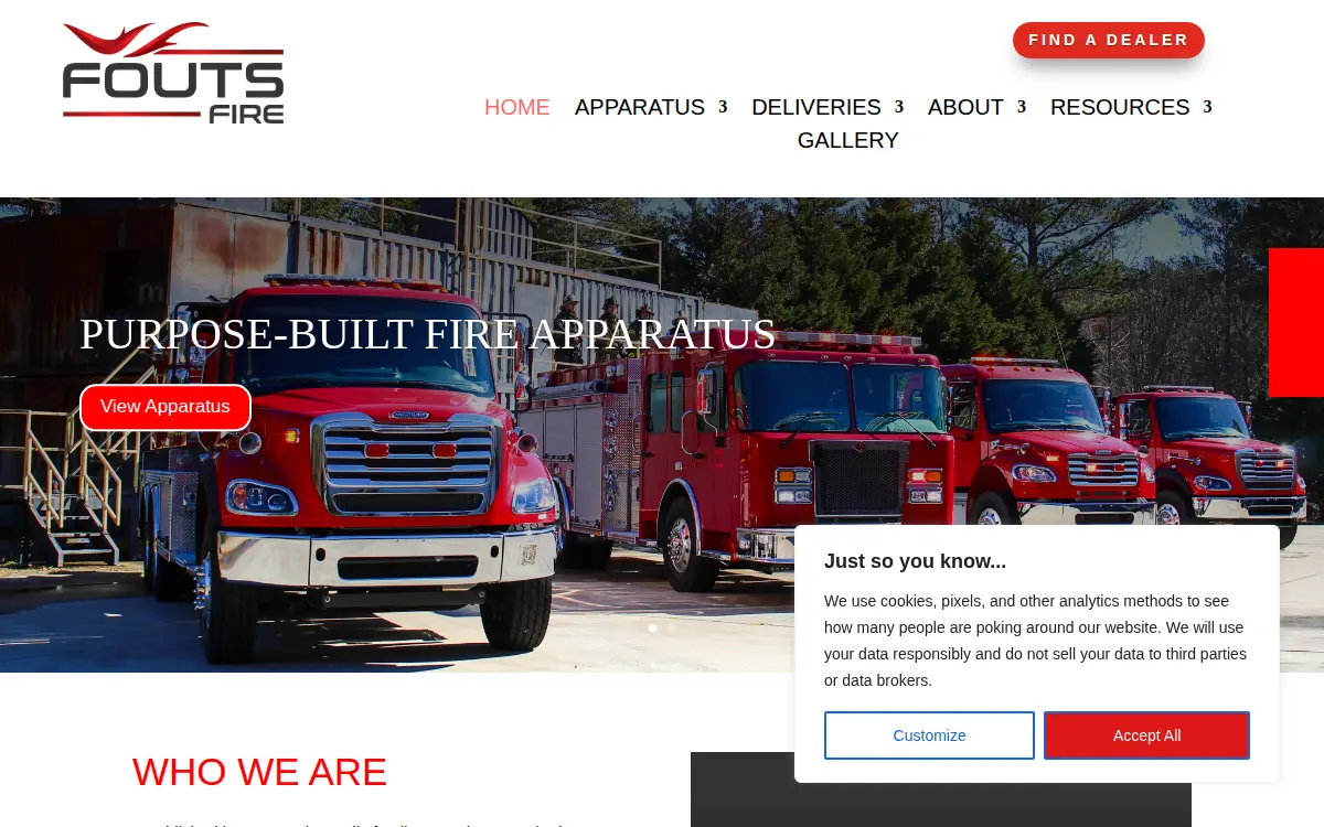 Homepage of Fouts Bros INC