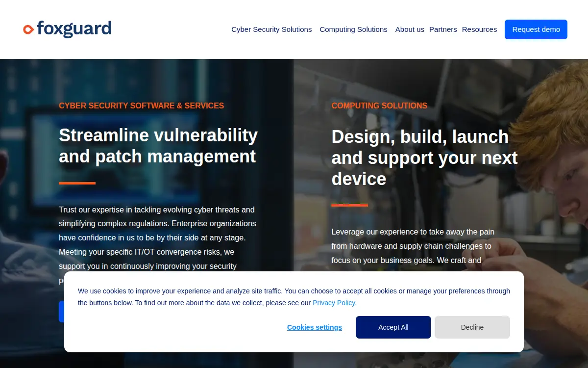 Homepage of Foxguard Solutions INC