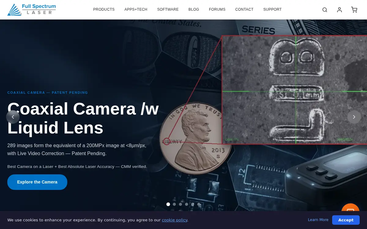 Homepage of Full Spectrum Laser LLC