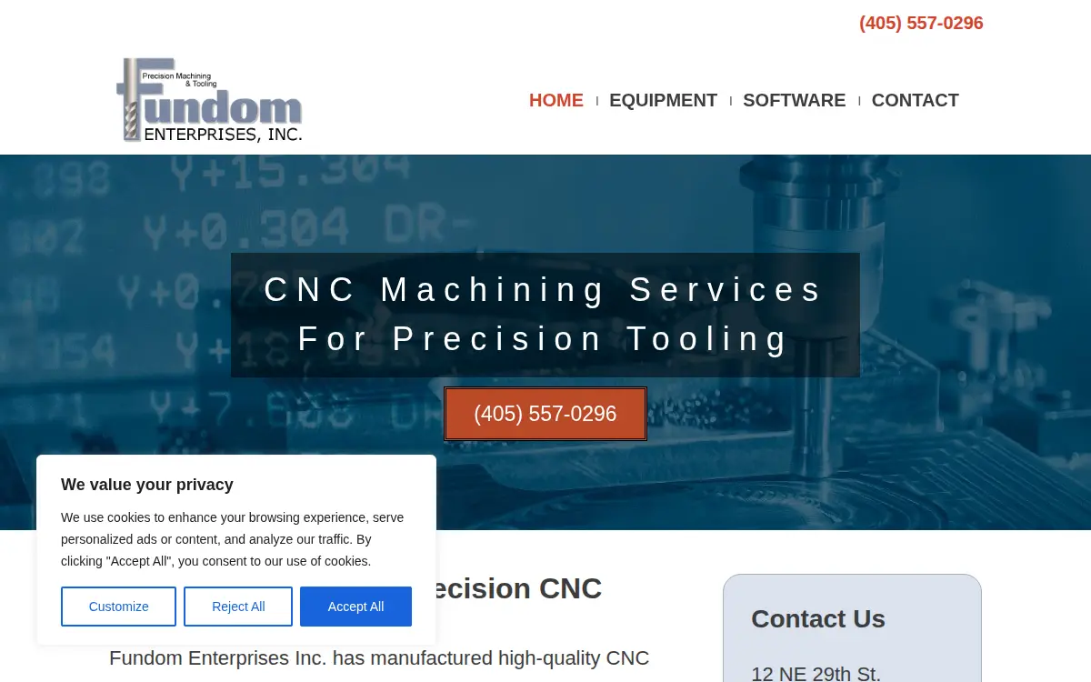 Homepage of Fundom Enterprises INC