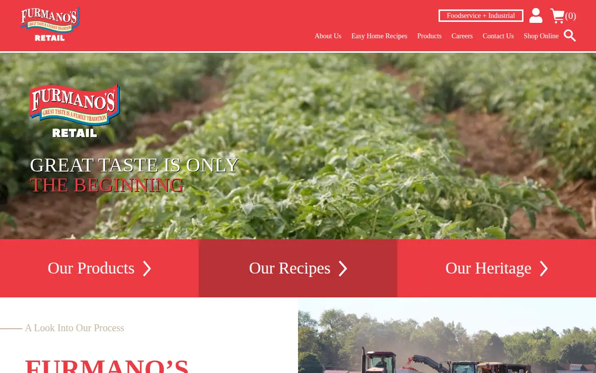 Homepage of Furman Foods INC