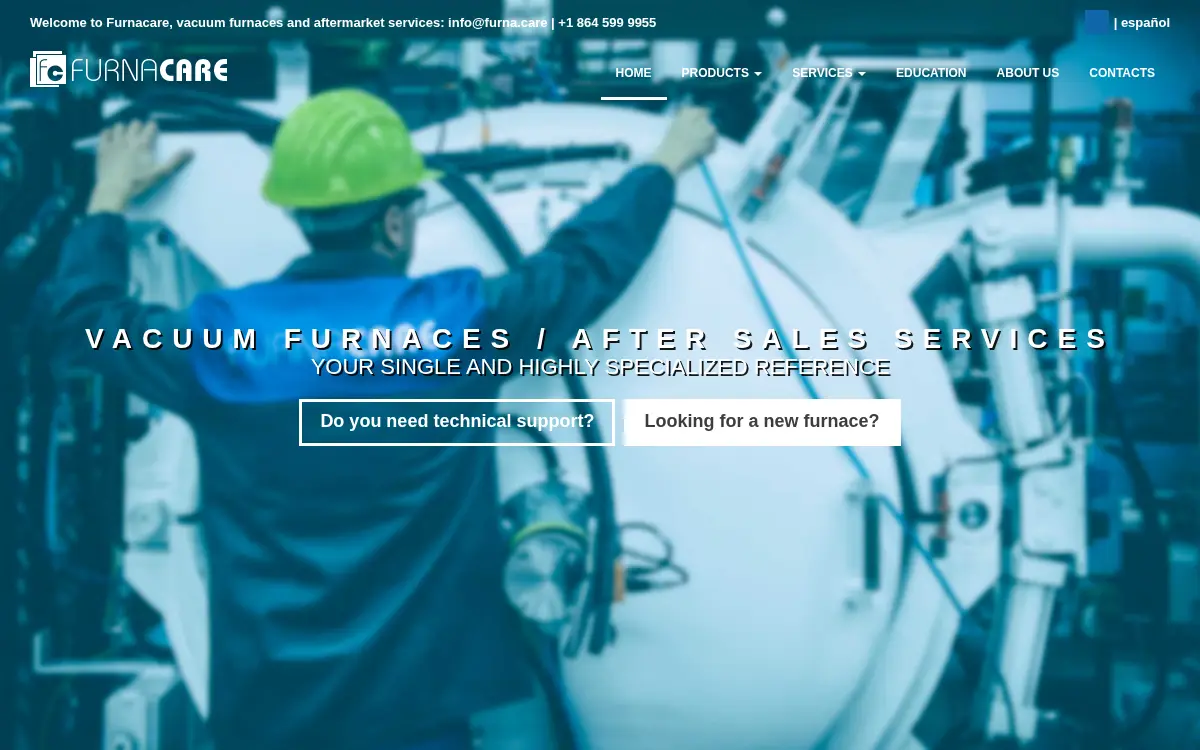 Homepage of Furnacare INC