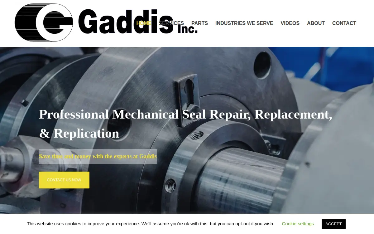 Homepage of Gaddis, INC.