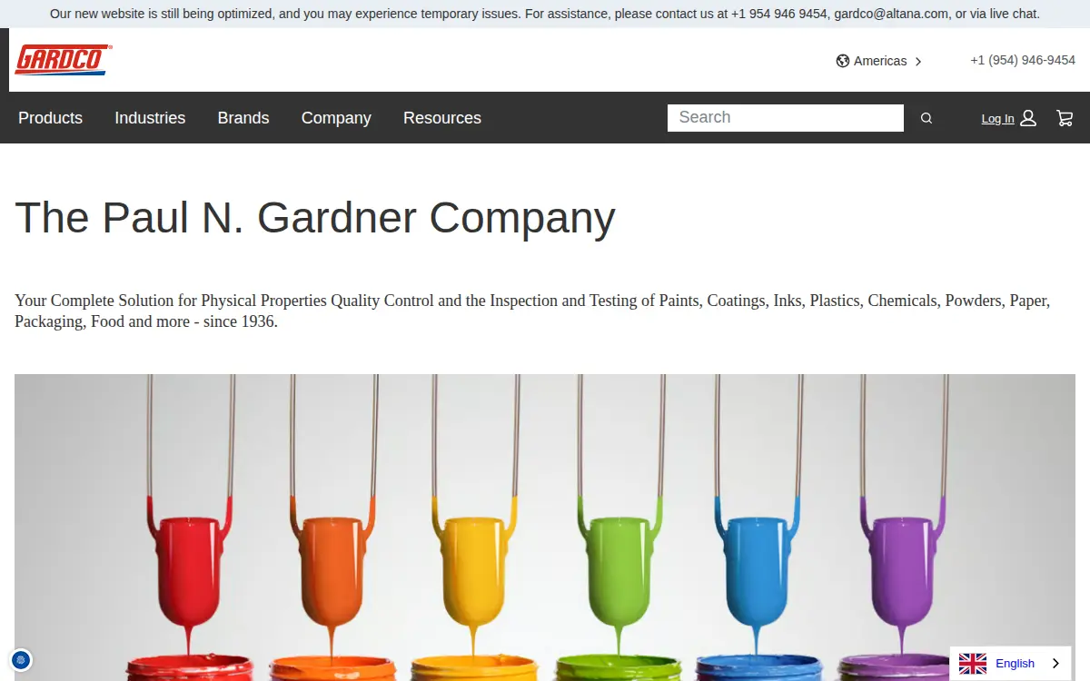 Homepage of Paul N. Gardner Company, INC.