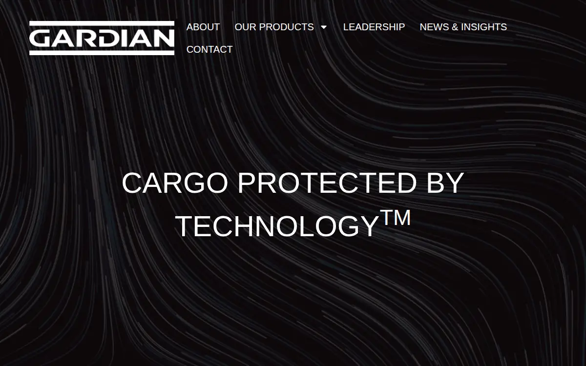 Homepage of Gardian Holdings LLC