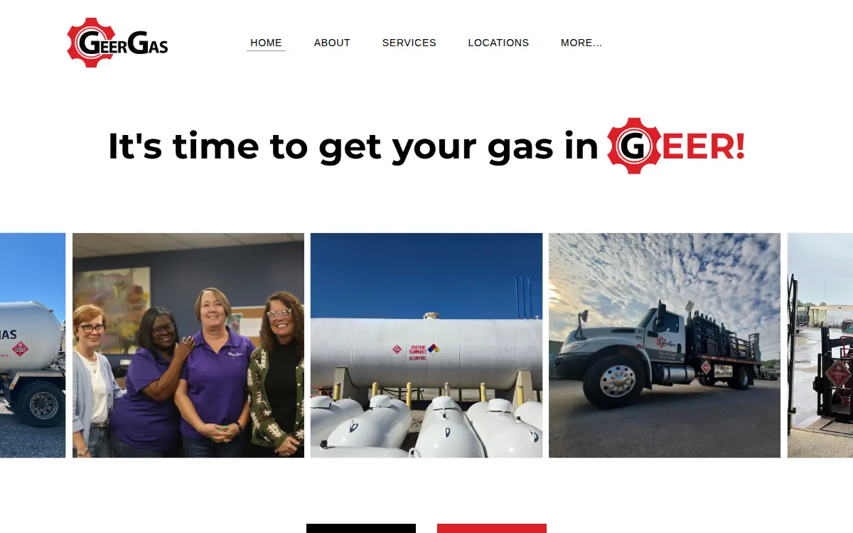 Homepage of Geer Gas CORP