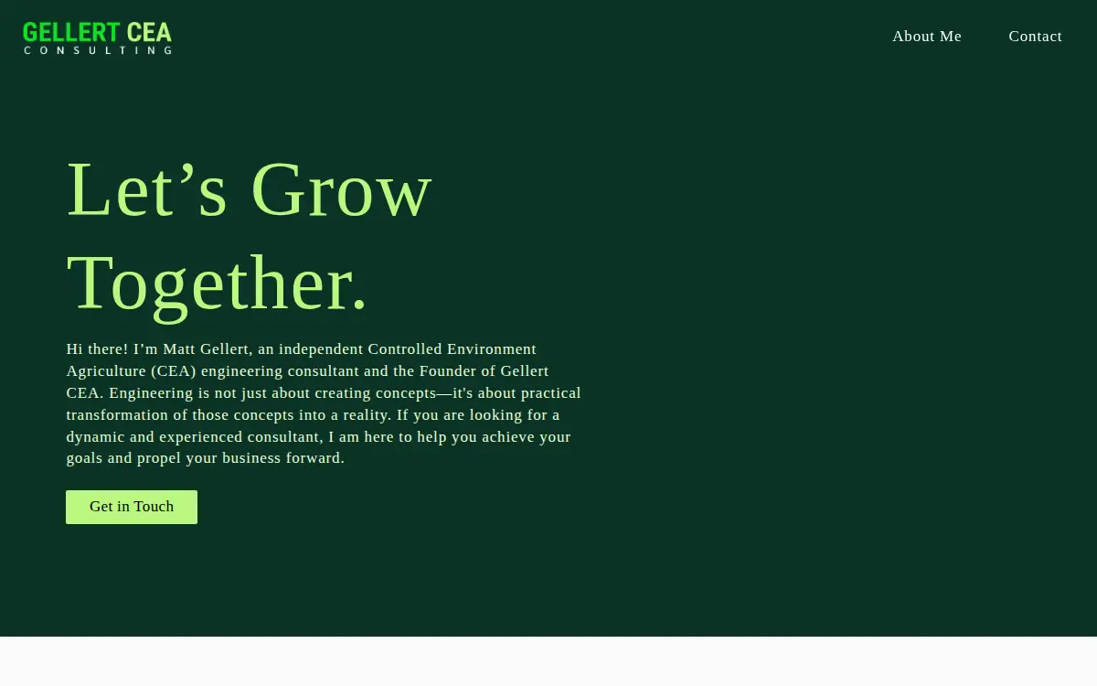 Homepage of Craft Cultivation LLC