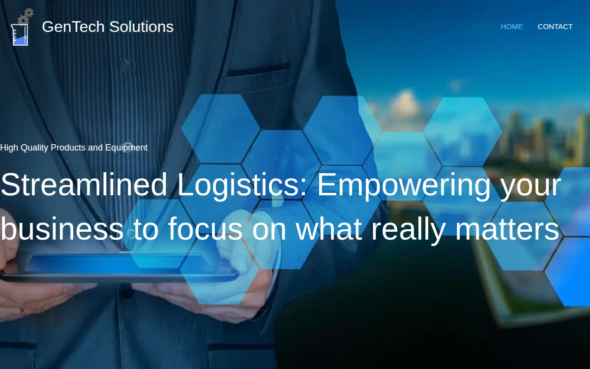Homepage of Gentech Solutions LLC