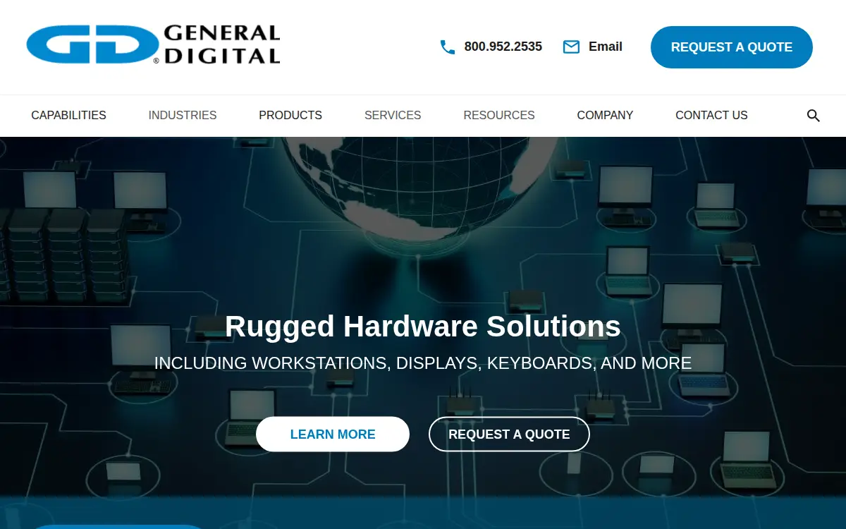 Homepage of General Digital CORP