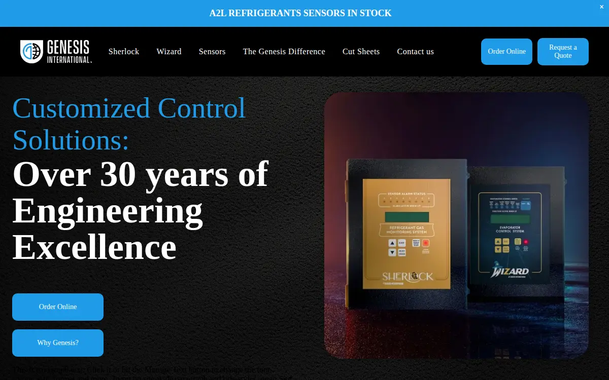 Homepage of Archworks Genesis International LLC