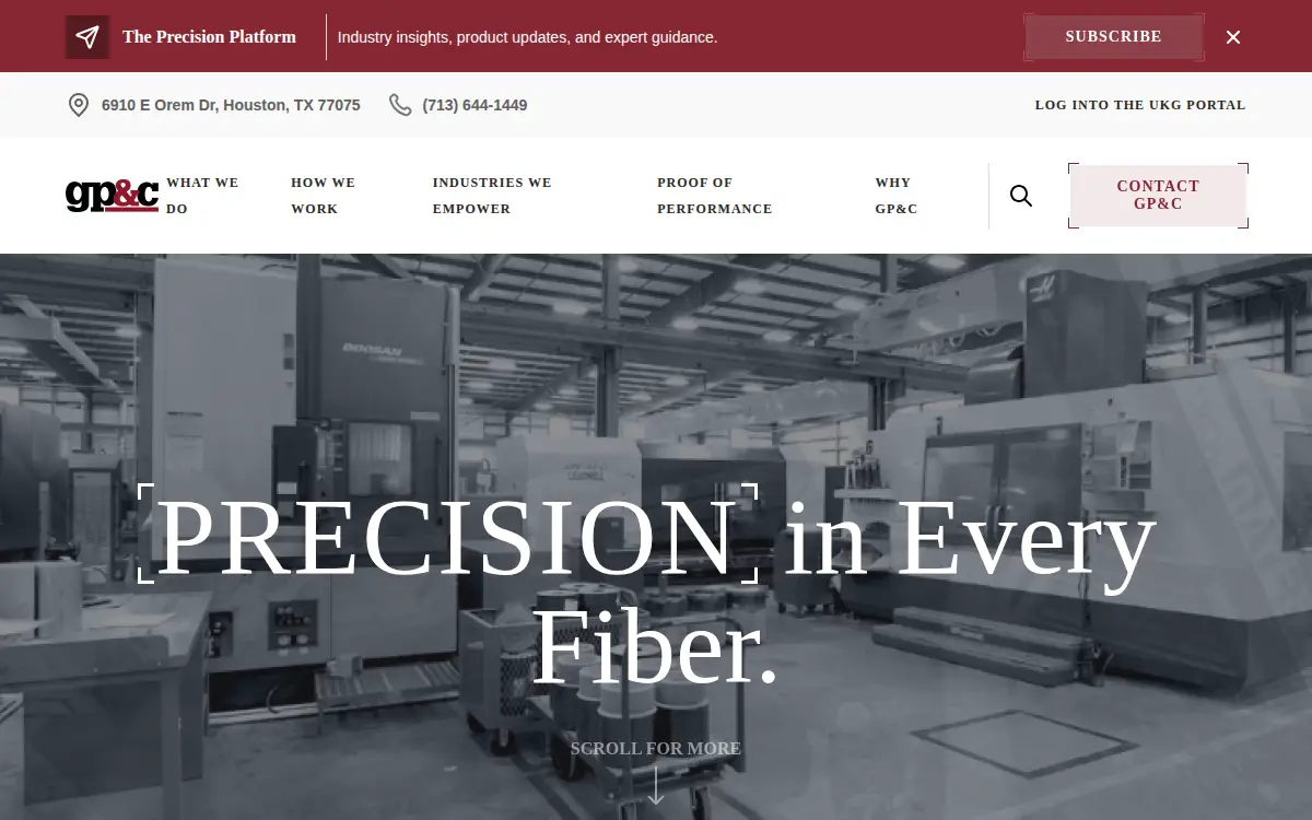 Homepage of General Plastics & Composites, L.p.