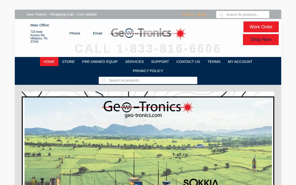 Homepage of Deatons Geo-tronics, INC