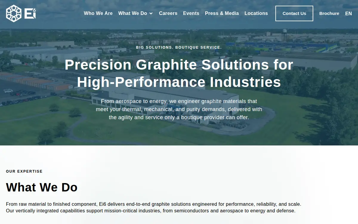 Homepage of Advanced Graphite Machining USA LLC