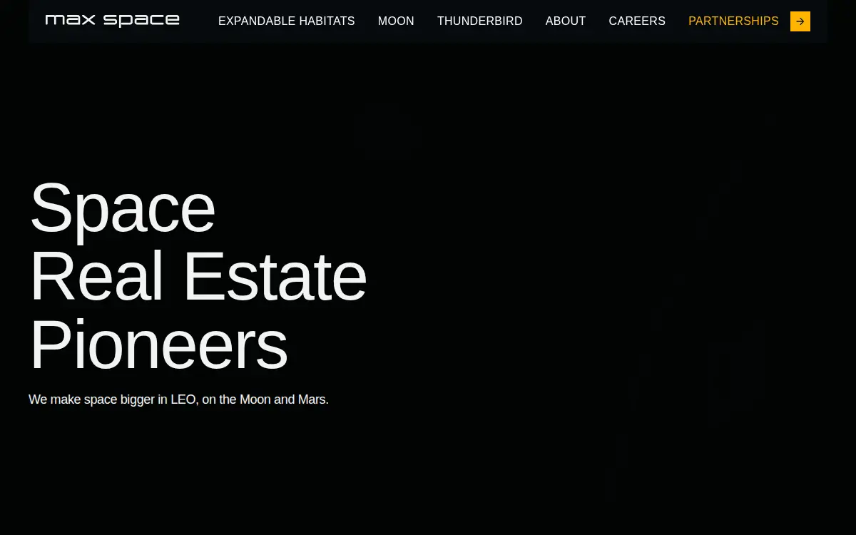 Homepage of Max Space, INC