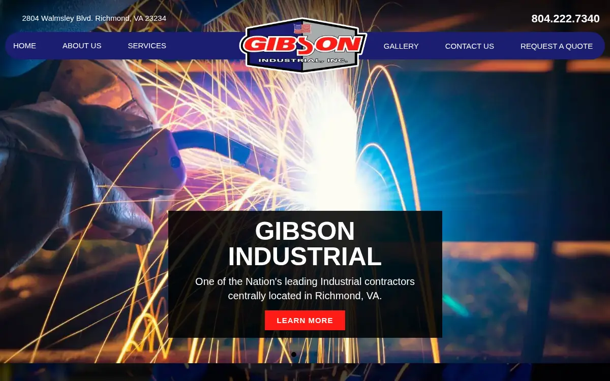 Homepage of Gibson Industrial, INC.