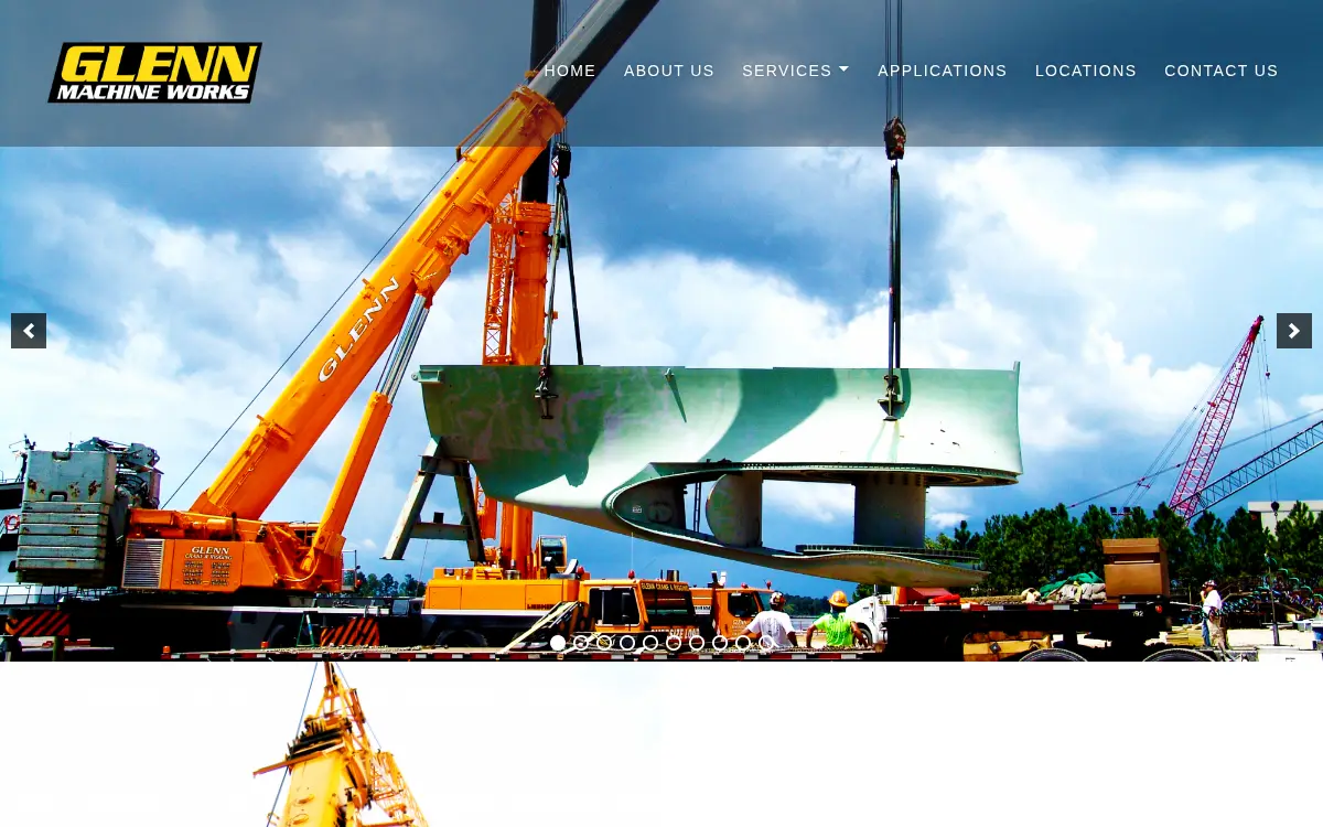 Homepage of Glenn Machine Works INC