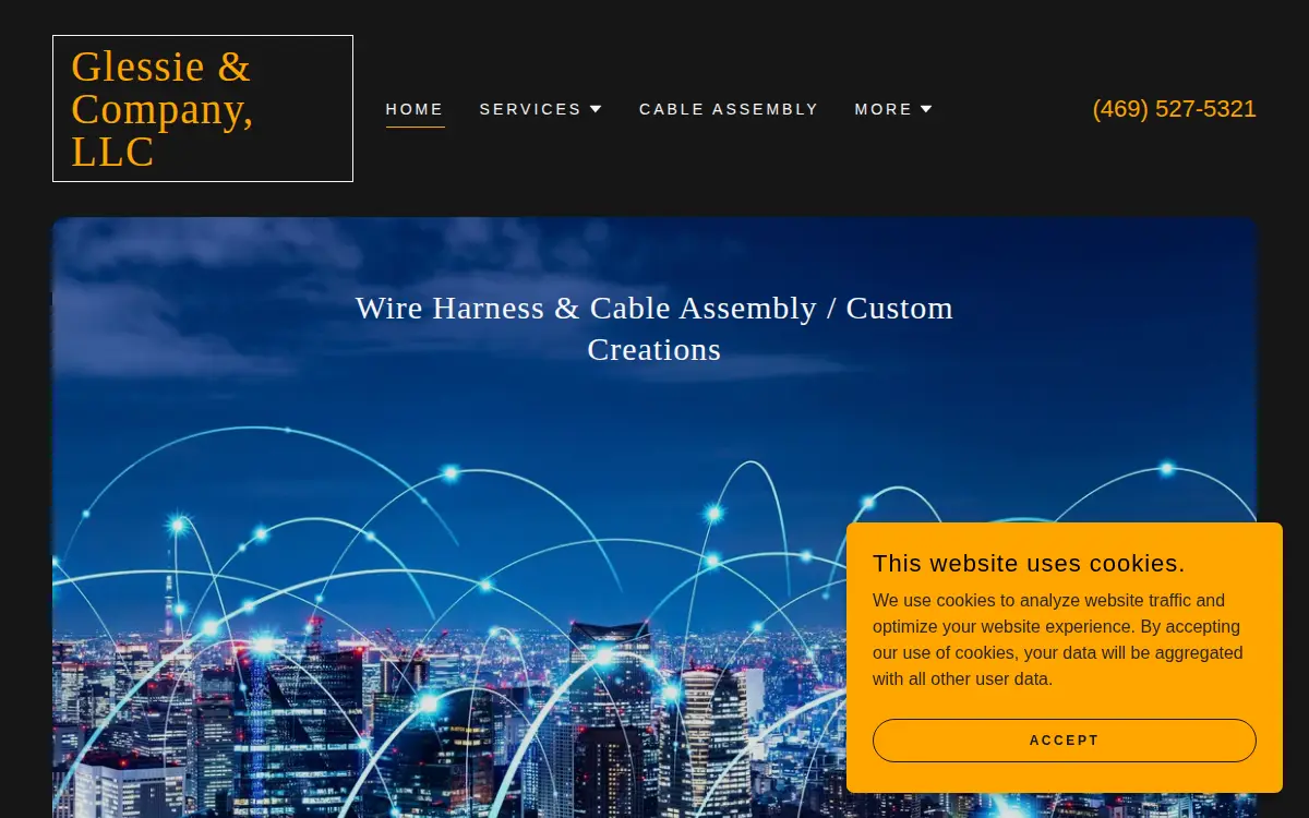 Homepage of Donar Services LLC