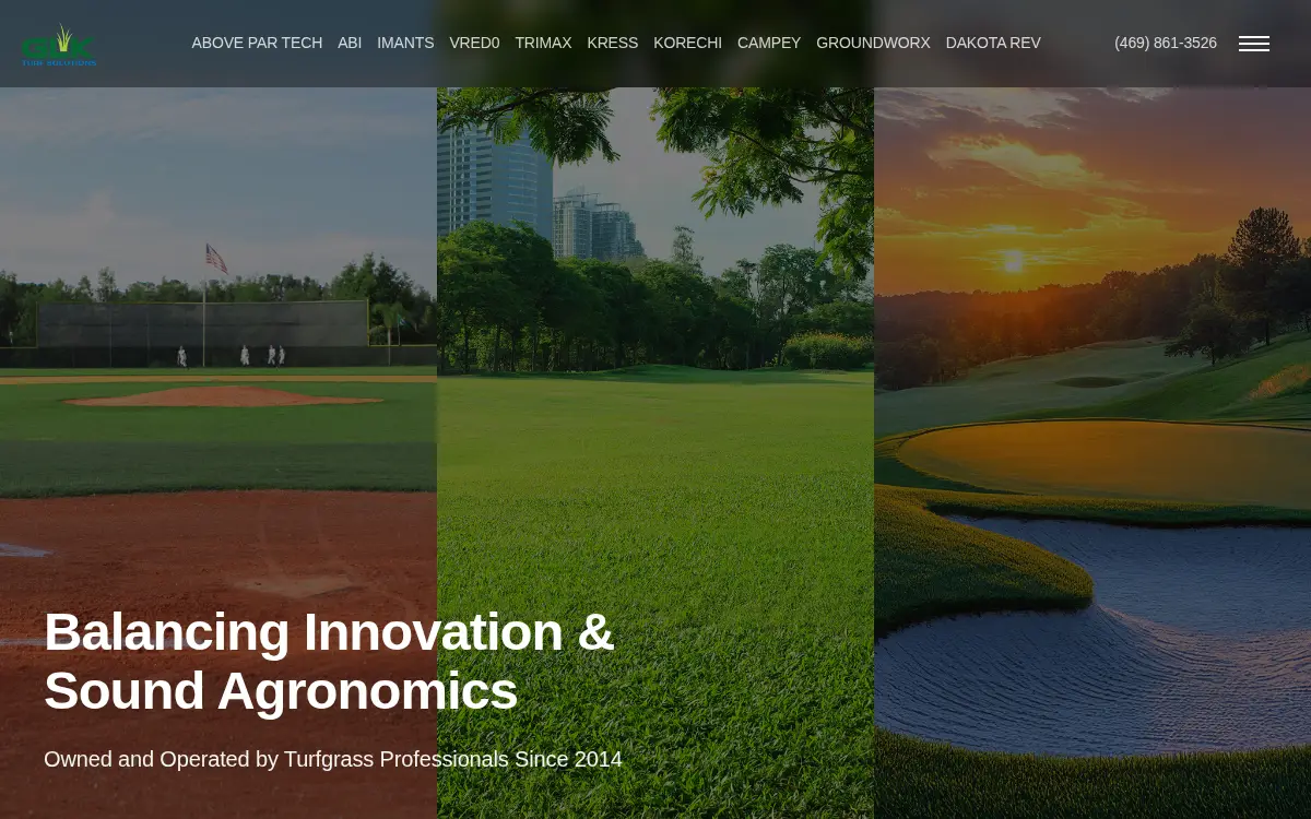 Homepage of Glk Turf Solutions LLC