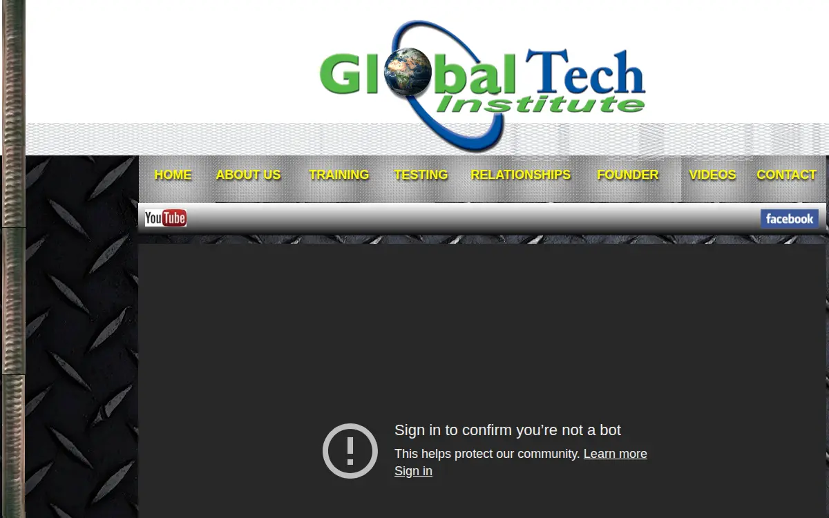 Homepage of Global Tech Institute, LLC