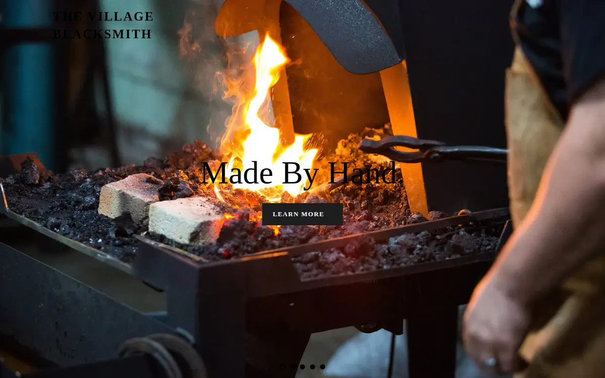 Homepage of Village Blacksmith LLC