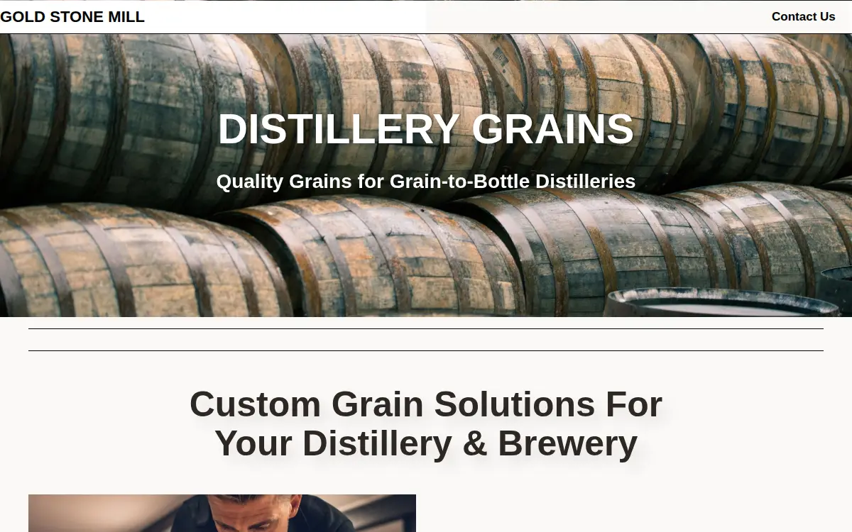 Homepage of Gold Stone Mill, LLC