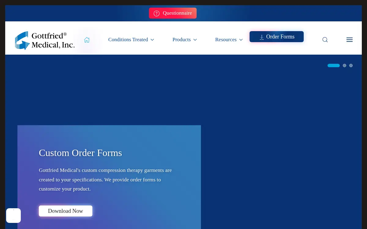 Homepage of Gottfried Medical INC