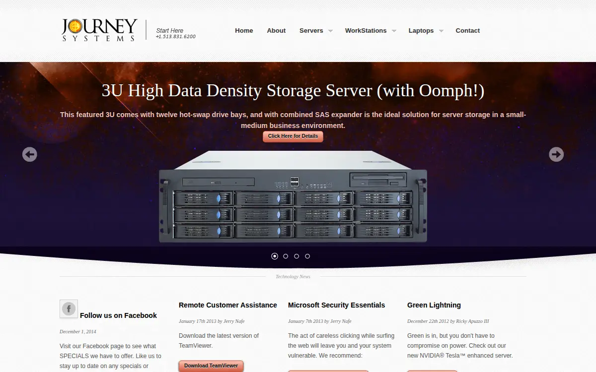Homepage of Journey Systems LLC