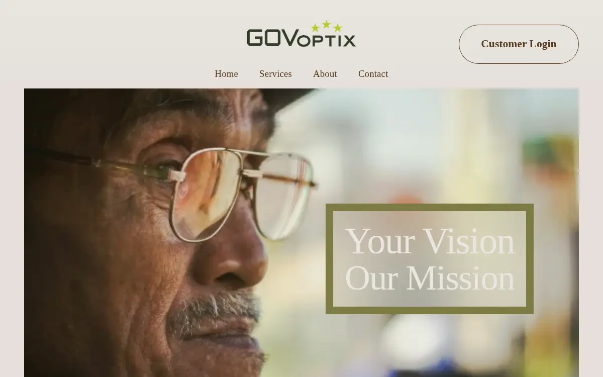 Homepage of Govoptix LLC