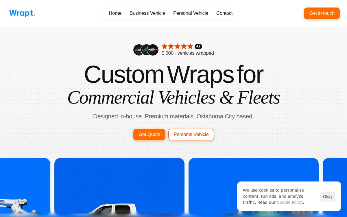 Homepage of Apoka Works, LLC