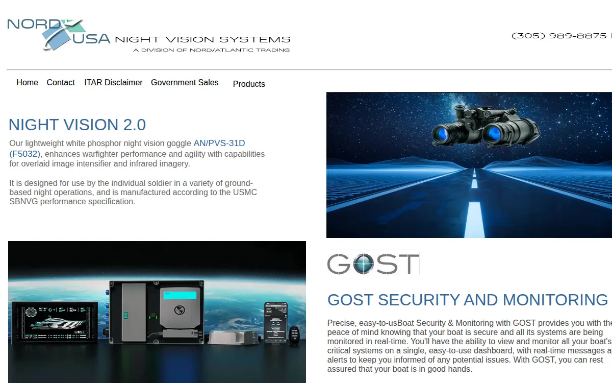 Homepage of Nord/atlantic Trading, INC.