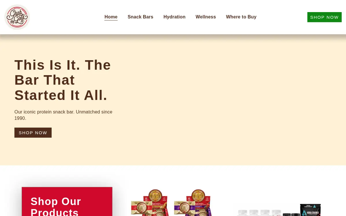Homepage of Grab the Gold INC