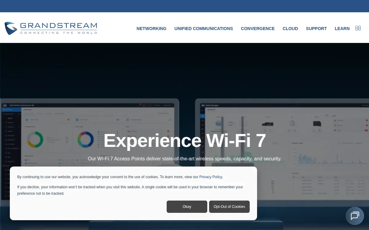 Homepage of Grandstream Networks, INC.