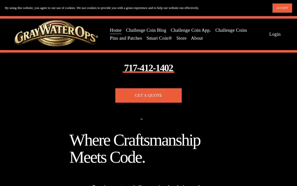 Homepage of Gray Water Ops LLC