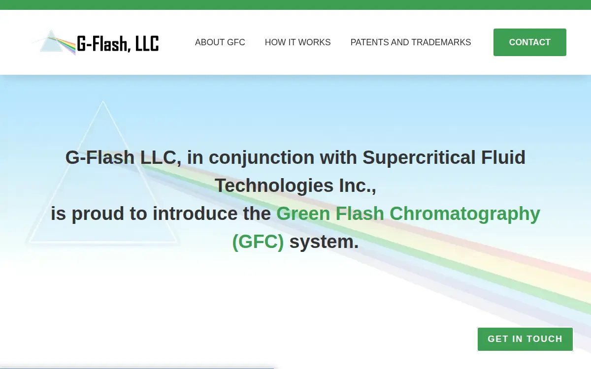 Homepage of G-flash LLC