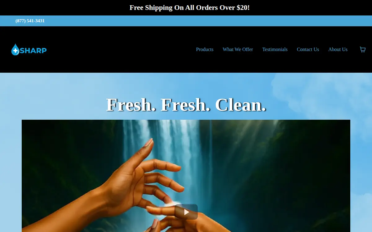 Homepage of Sharp Products LLC
