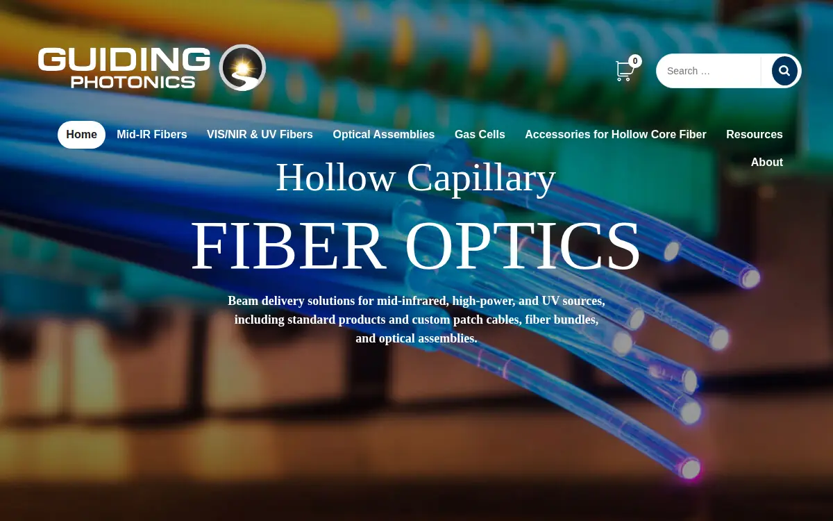 Homepage of Guiding Photonics LLC