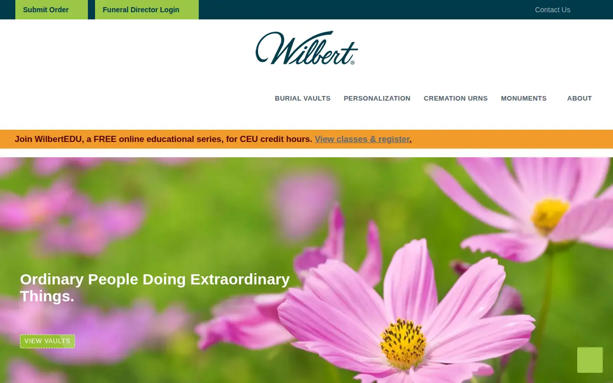 Homepage of Gulf Coast Wilbert INC